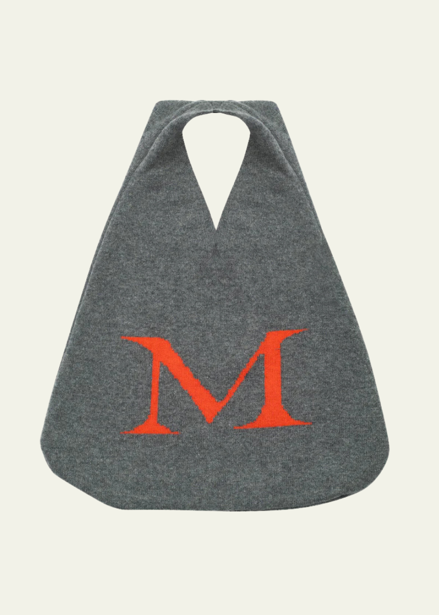 HADES Wool Alphabet M Wool Knit Bag
