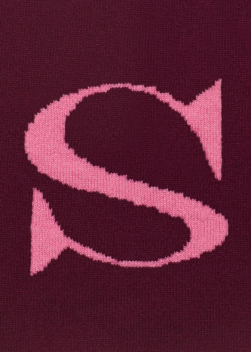 HADES Wool Alphabet S Wool Knit Bag