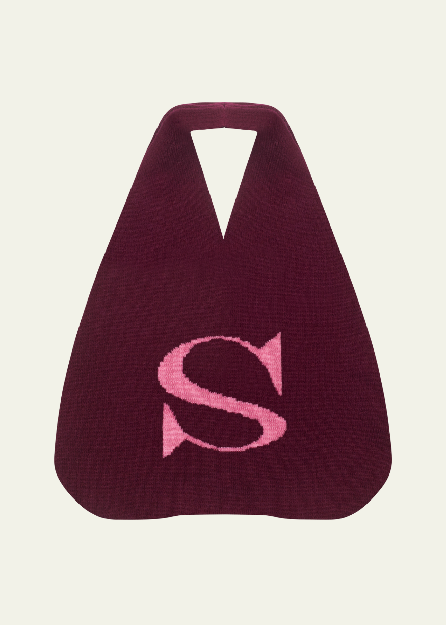 HADES Wool Alphabet S Wool Knit Bag