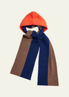 HADES Wool The Hooded Scarf | Orange