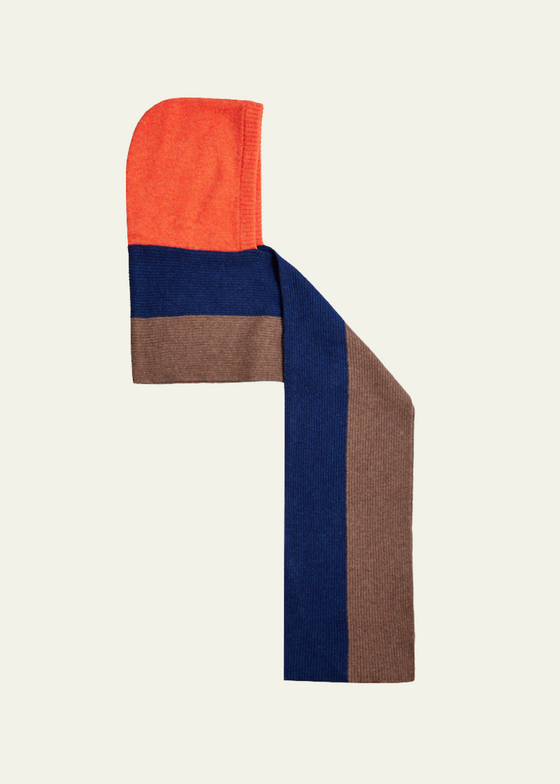 HADES Wool The Hooded Scarf | Orange