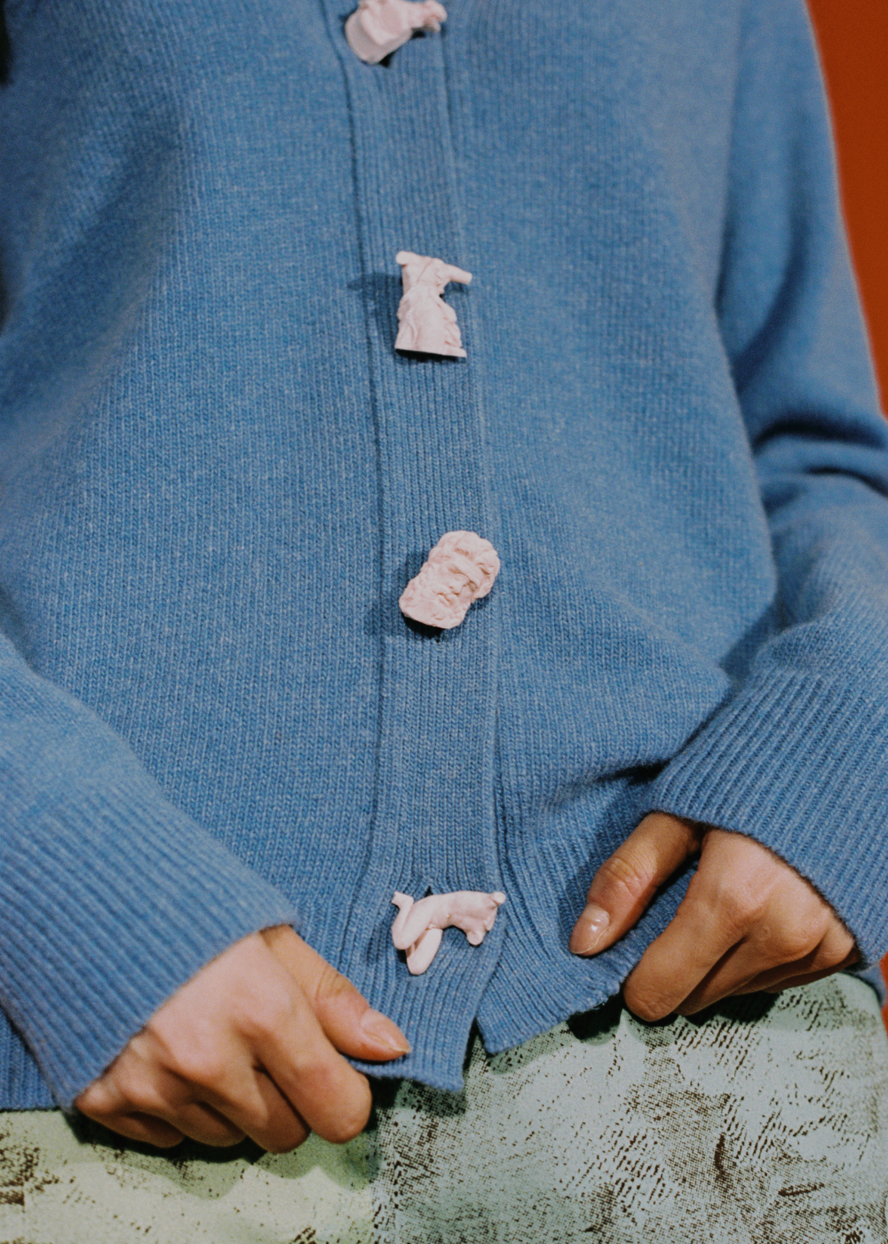  Hades Carrington Cardigan Light Blue