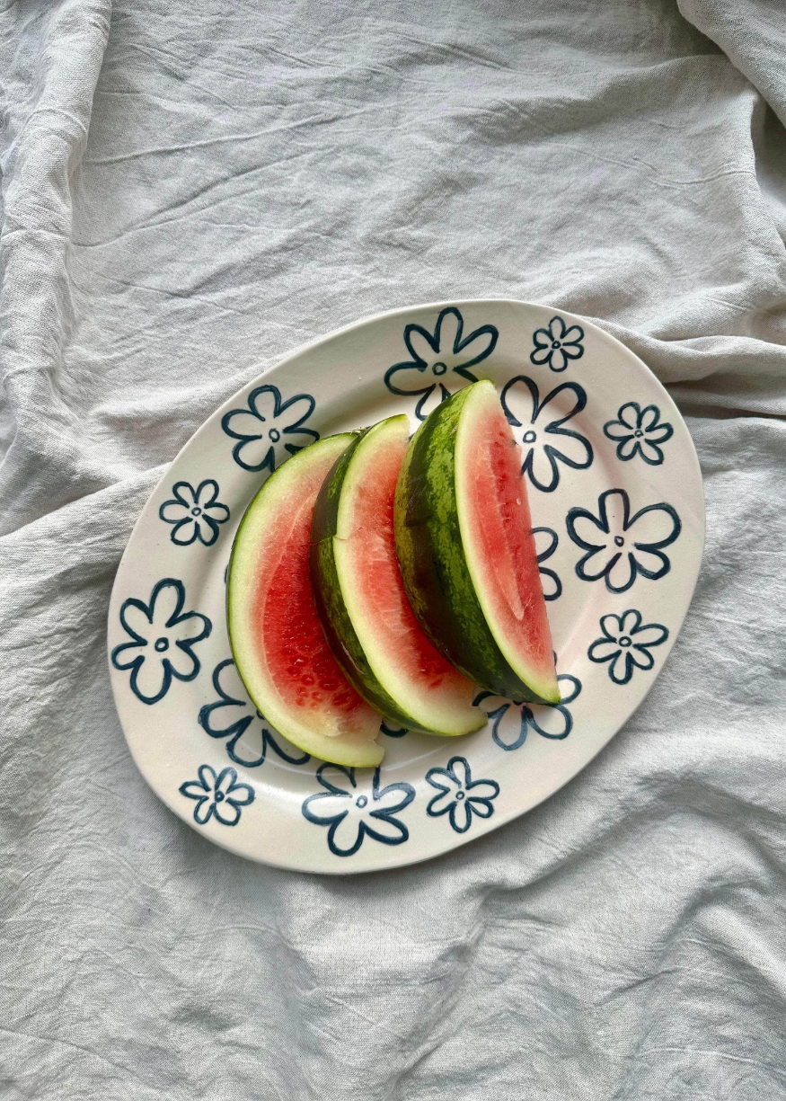 Handcrafted Daisy Serving Platter