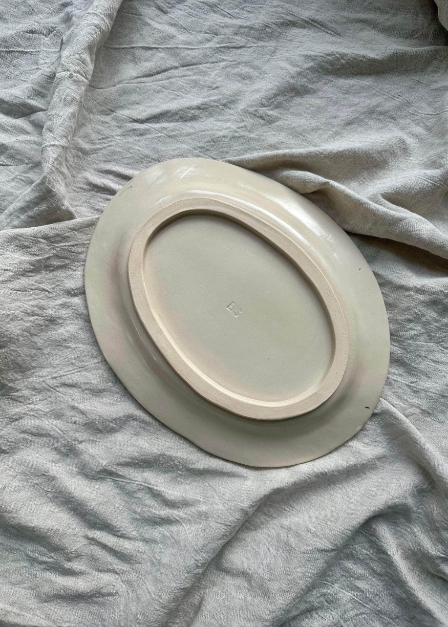 Handcrafted Daisy Serving Platter