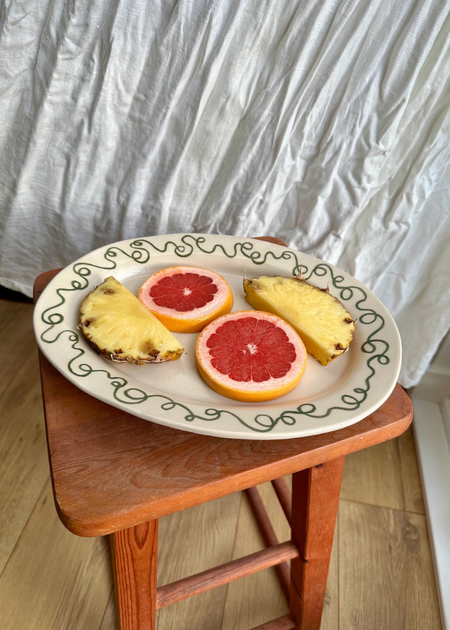 Handcrafted Squiggle Serving Platter