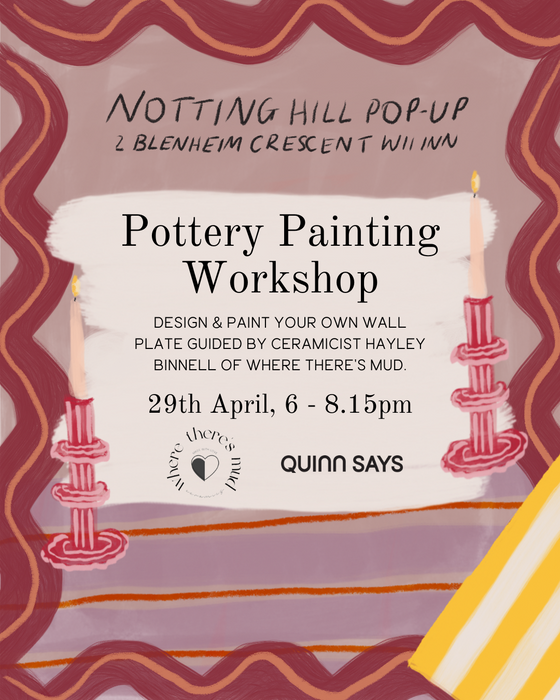 London Pottery Painting Workshop with Where There's Mud