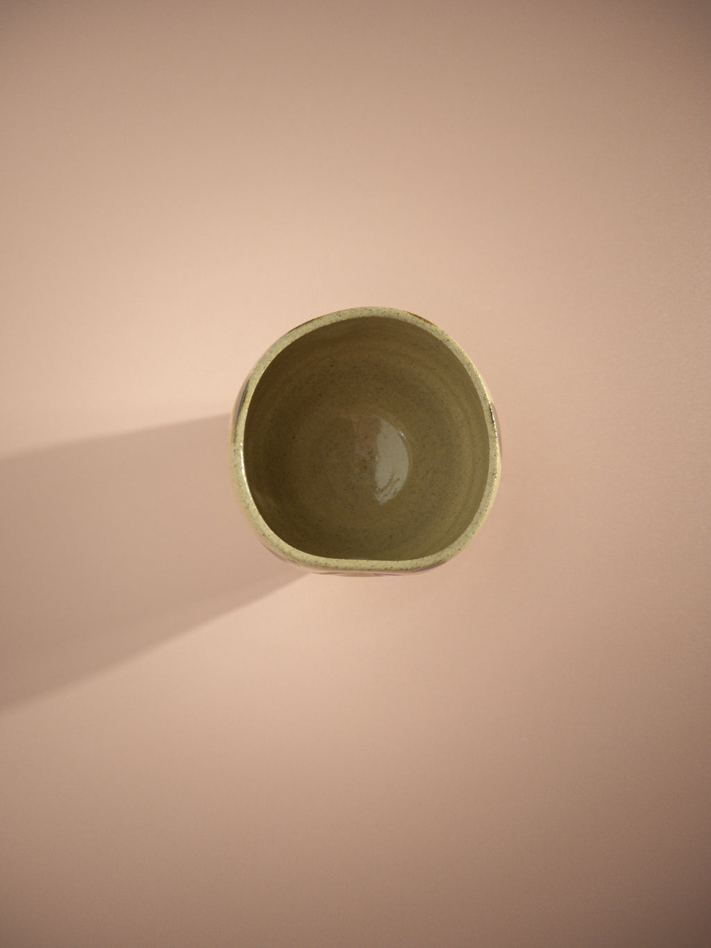 Zosia Ceramics - Handleless Latte Cup - Green Wave