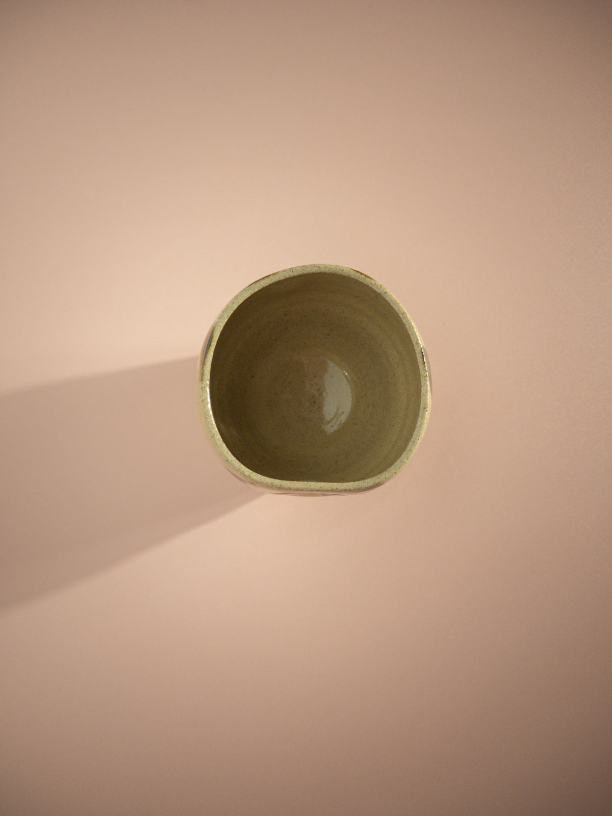 Zosia Ceramics - Handleless Latte Cup - Green Wave