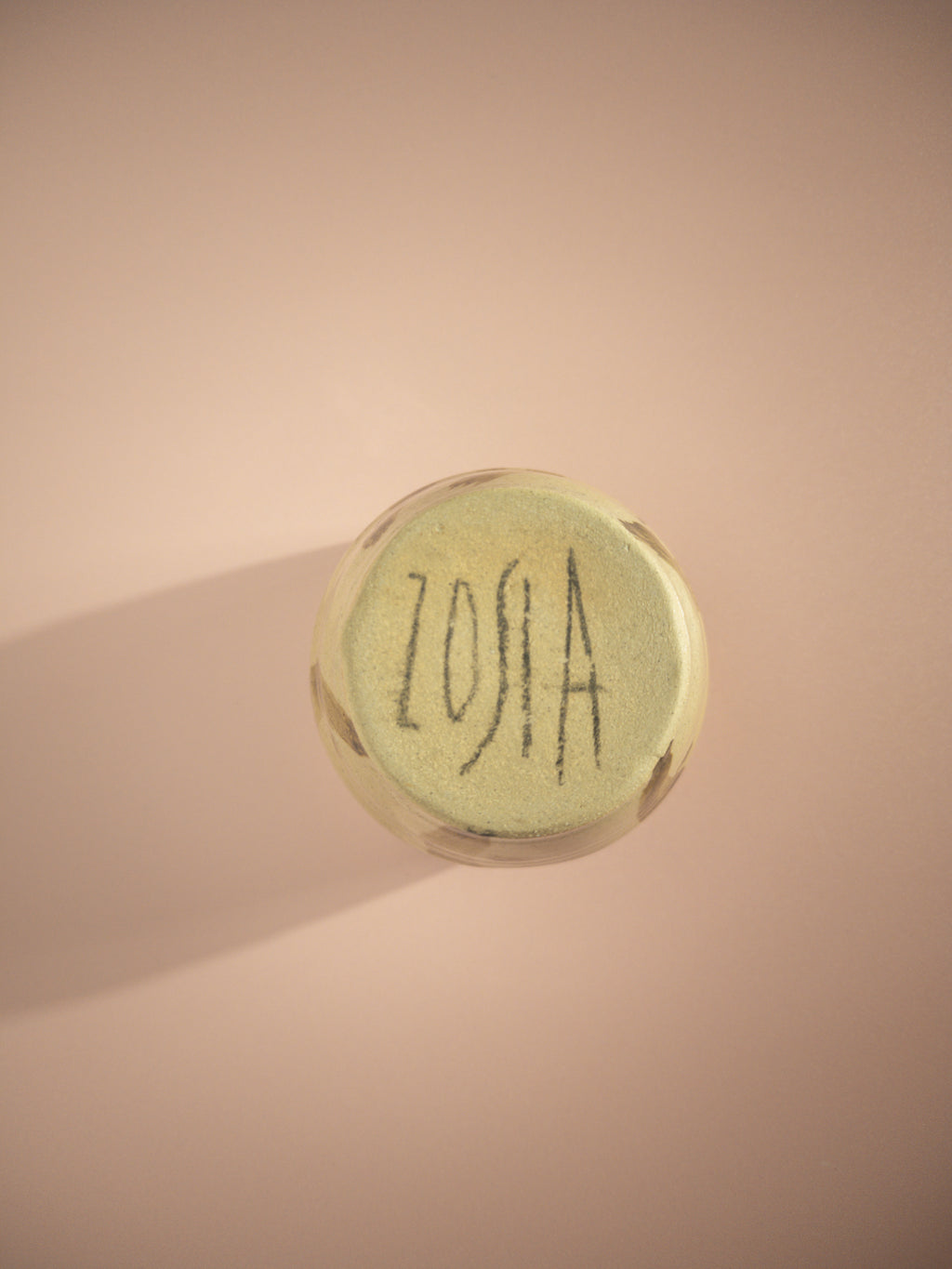 Zosia Ceramics - Handleless Latte Cup - Green Wave
