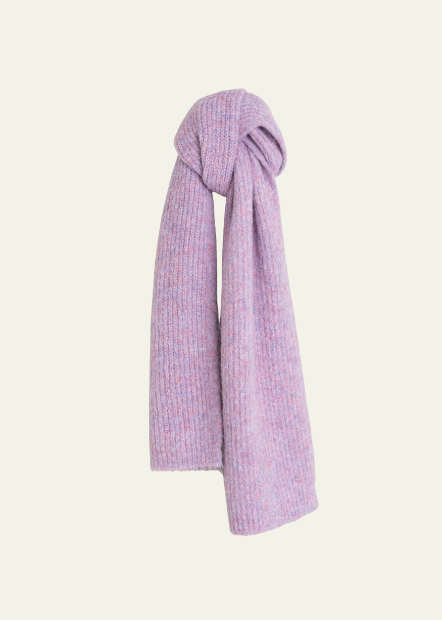 Indi & Cold Knitted Scarf in Mauve