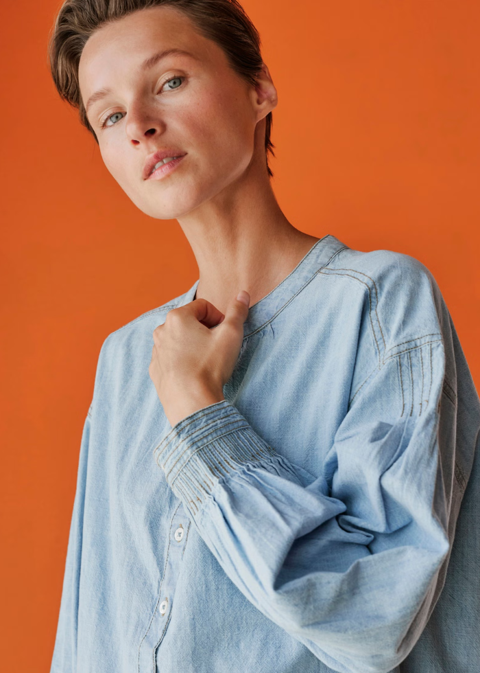 Indi & Cold Relaxed Denim Shirt