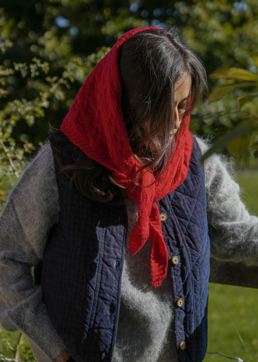 Indi & Cold Vichy Quilted Micro-Corduroy Gilet