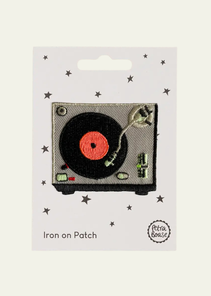 Iron on Patch - Record Player