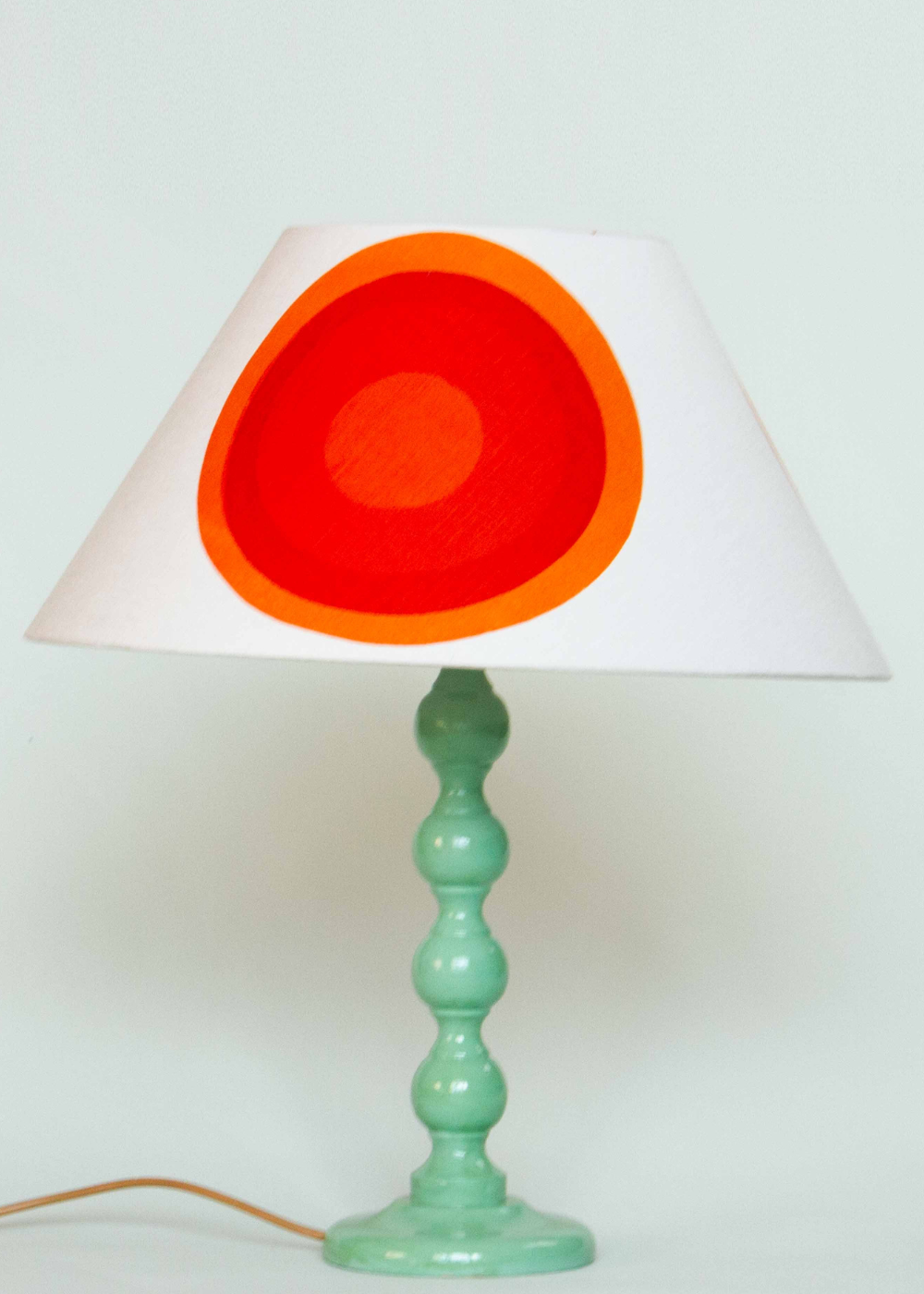 Bauhaus Screen Printed Linen Lampshade by Jessie De Salis