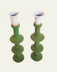 Late Bloomer Tall Ceramic Candlestick