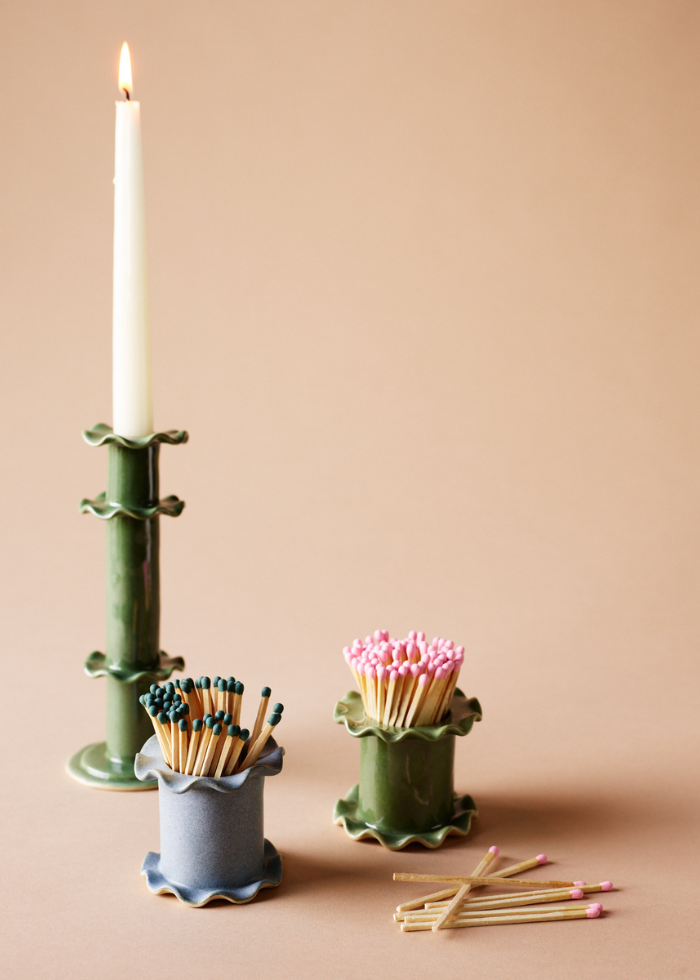 Limited Edition Candlestick &amp; Matchstick Pot Bundle