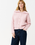 Maison Anana Aurelia Rose Cardigan in Wool & Cotton Blend