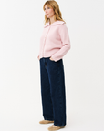 Maison Anana Aurelia Rose Cardigan in Wool & Cotton Blend