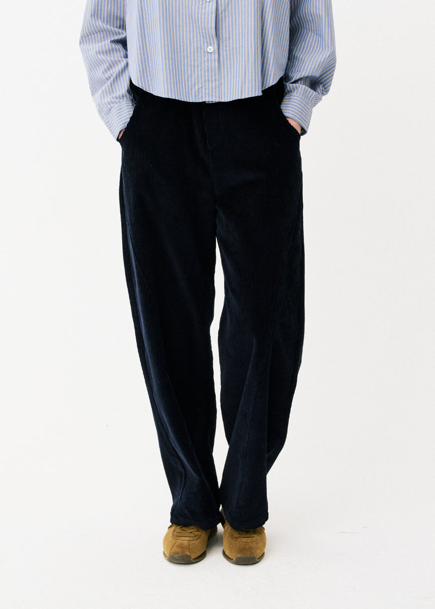 Maison Anana Navy Lilya Cord Trousers