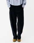 Maison Anana Navy Lilya Cord Trousers