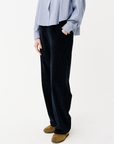 Maison Anana Navy Lilya Cord Trousers