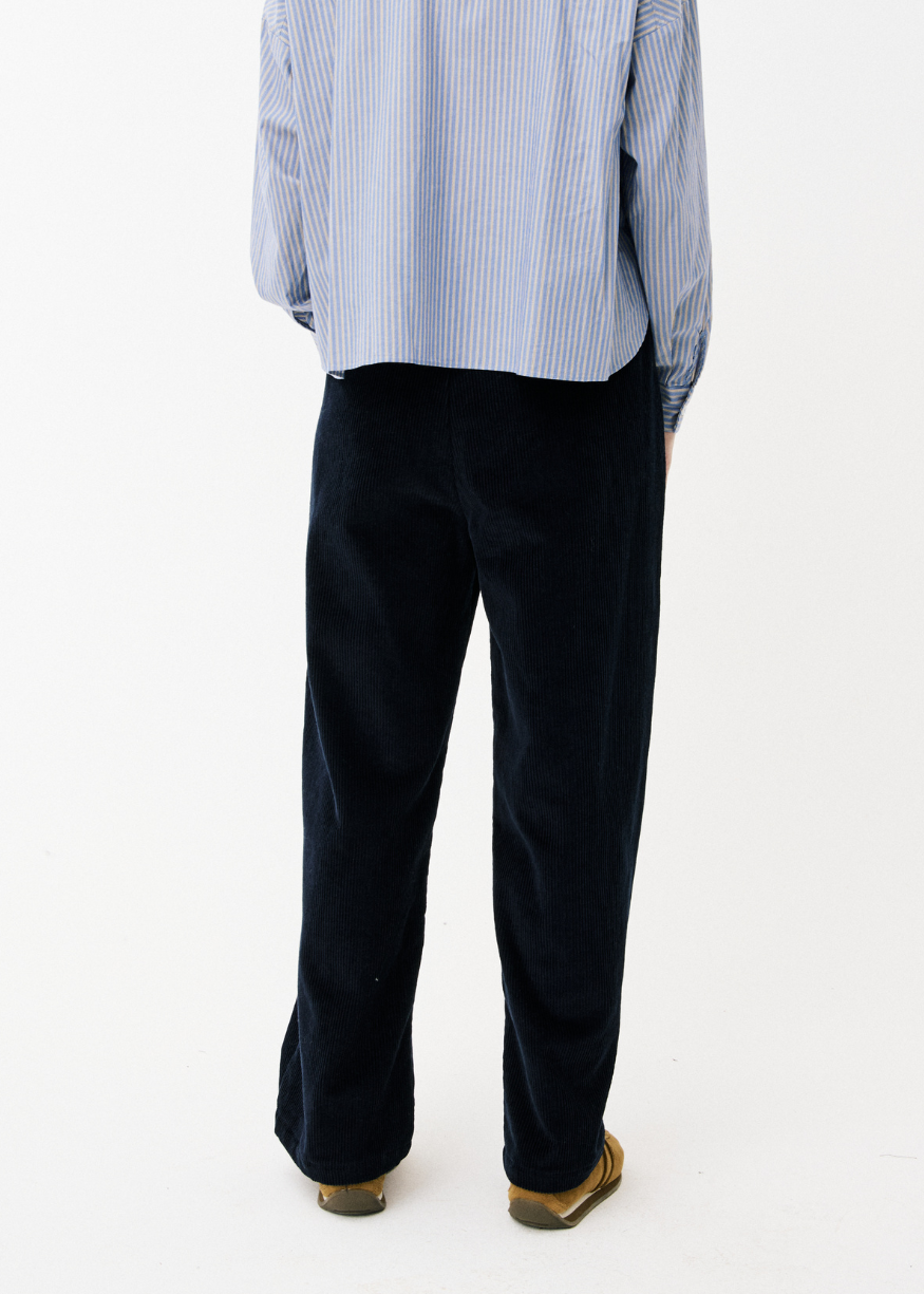 Maison Anana Navy Lilya Cord Trousers