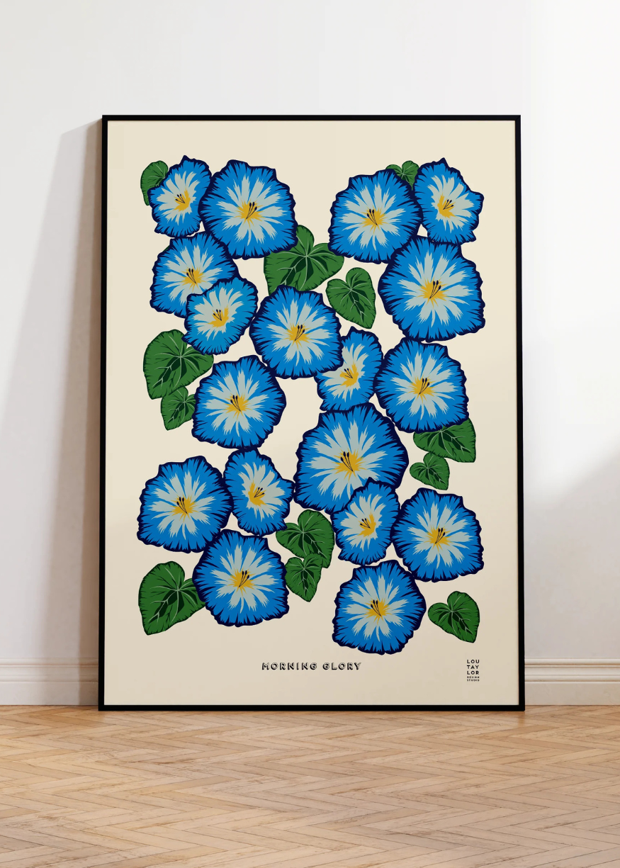 Morning Glory Print by Lou Taylor