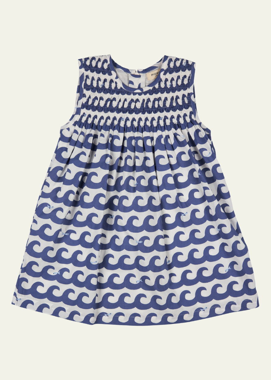 Pigeon Organics Sleeveless Smock Dress - Waves