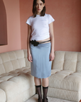 Rita Row Rose Leather Tie Belt
