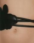 Rita Row Rose Leather Tie Belt