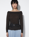 Rita Row Rose Leather Tie Belt