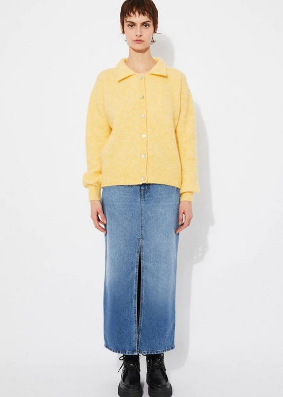 Rita Row Sanfonts Cardigan in Butter Yellow