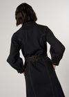 Seventy + Mochi Willow Trench Coat in Black Denim