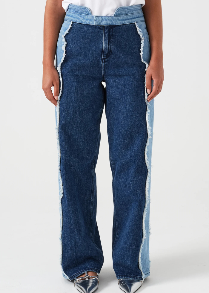 Seventy + Mochi Ari Jean in Dark Vintage Scallop