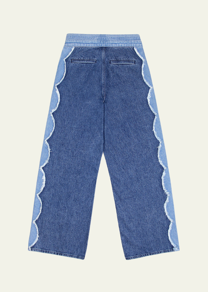 Seventy + Mochi Ari Jean in Dark Vintage Scallop