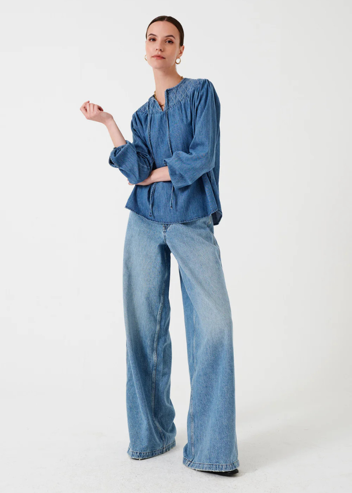 Seventy + Mochi Clio Blouse in Mid Vintage