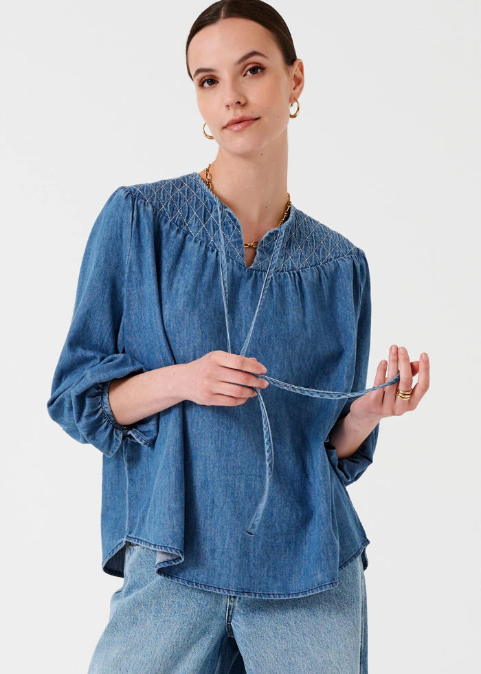 Seventy + Mochi Clio Blouse in Mid Vintage