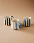 Striped Mug - Forest Green