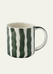  Striped Mug - Forest Green