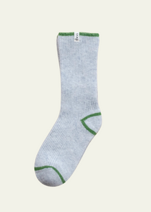  TBCo Cashmere & Merino Tipped Socks in Grey