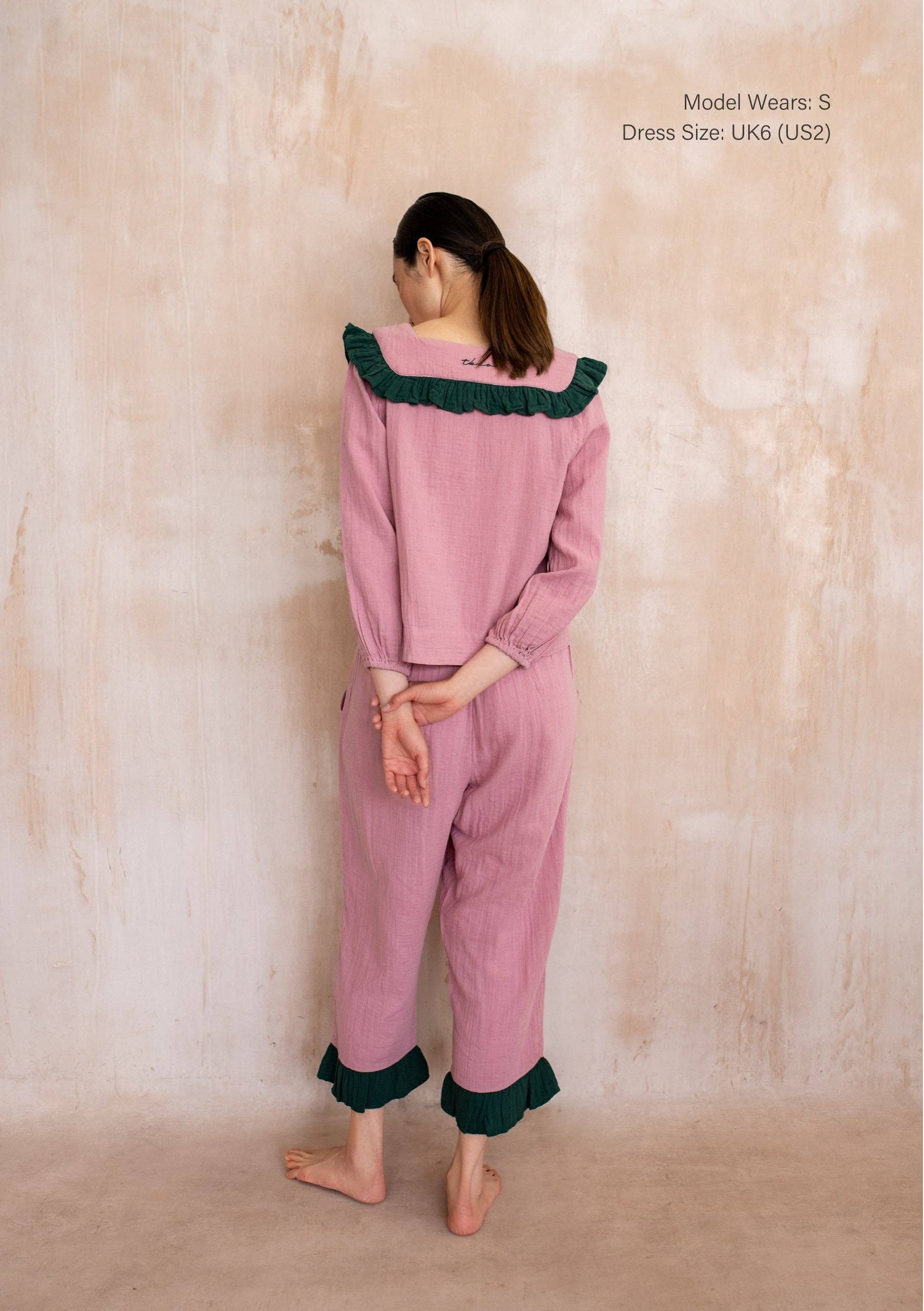 TBCo Cotton Pyjamas in Pink Ruffle