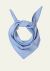 TBCo Merino Triangle Scarf in Blue