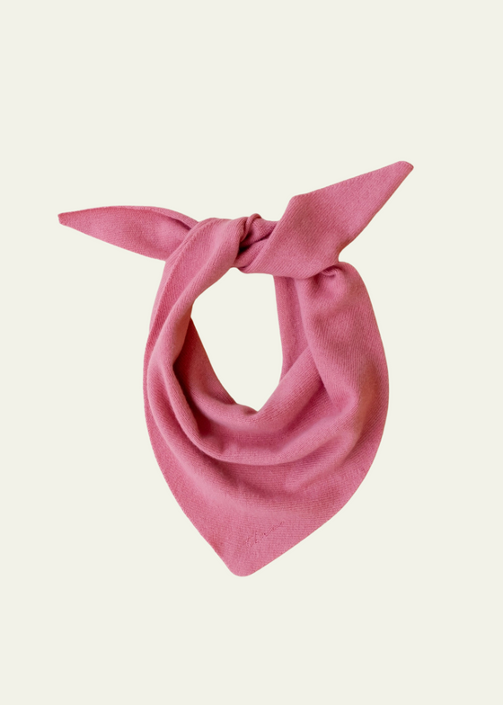 TBCo Merino Triangle Scarf in Pink