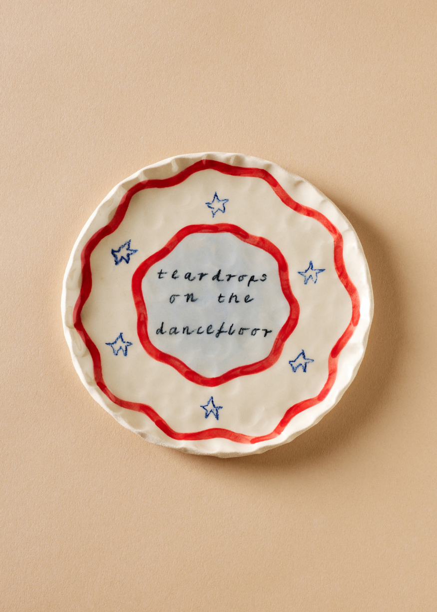 "Teardrops on the Dancefloor" Exclusive Art Plate