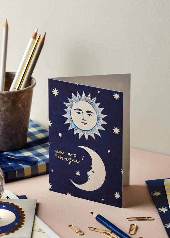 Wanderlust Paper Co. Moon & Sun 'You Are Magic' Card