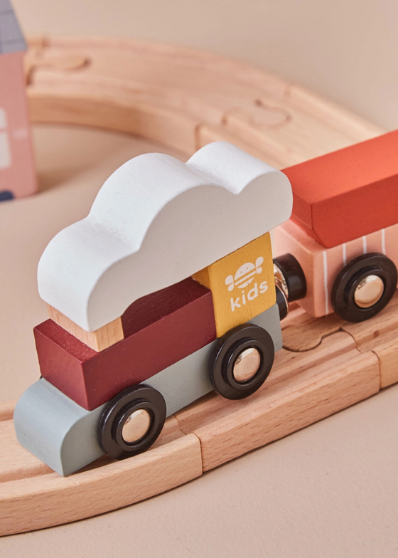 Wooden Kids Train Set (FSC)