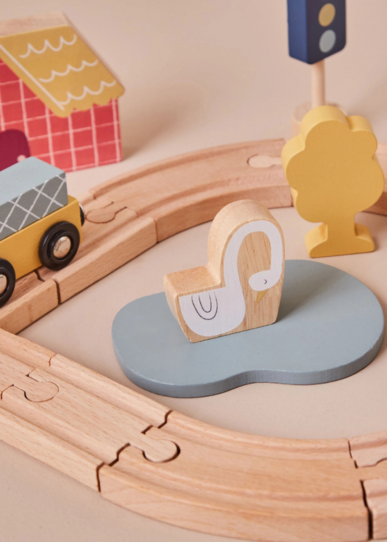 Wooden Kids Train Set (FSC)