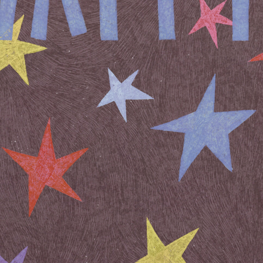 Molly Stredwick - Happy Birthday A6 Greeting Card – Star Pattern