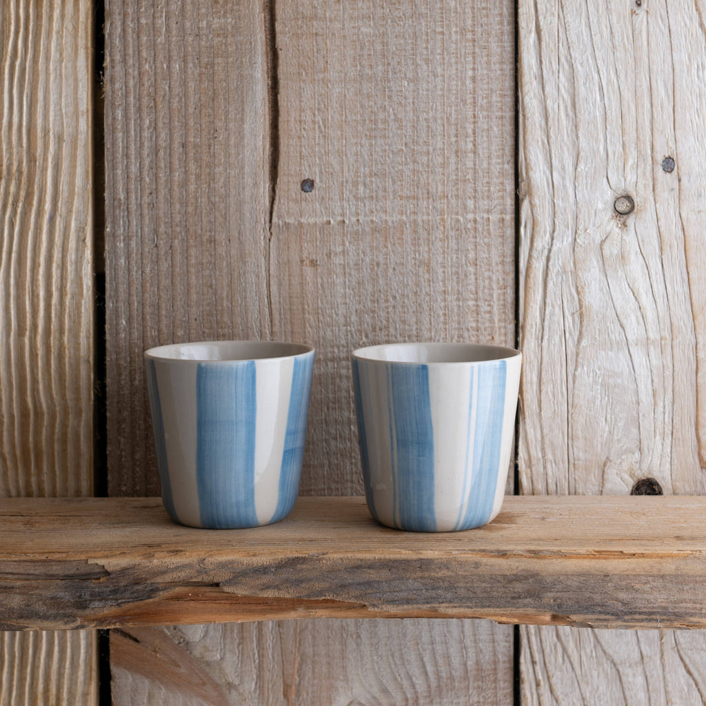 Kindred Mugs - Cornflower Beaker - Brushed Light Blue - Small (Set of 2)