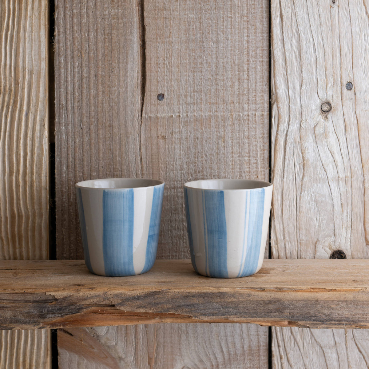 Kindred Mugs - Cornflower Beaker - Brushed Light Blue - Small (Set of 2)